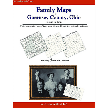 Family Maps of Guernsey County, Ohio (Spiral book cover)