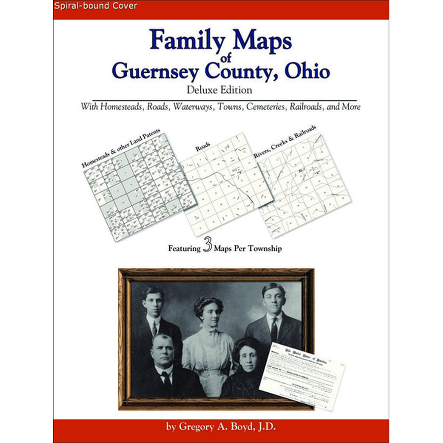 Family Maps of Guernsey County, Ohio (Spiral book cover)