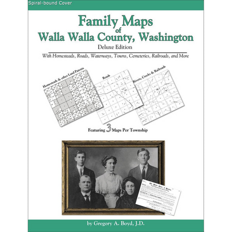 Family Maps of Walla Walla County, Washington (Spiral book cover)