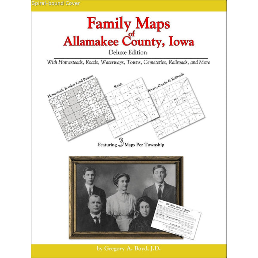 Family Maps of Allamakee County, Iowa (Spiral book cover)