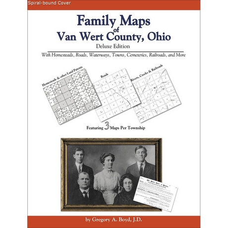 Family Maps of Van Wert County, Ohio (Spiral book cover)