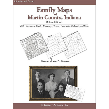Family Maps of Martin County, Indiana (Spiral book cover)