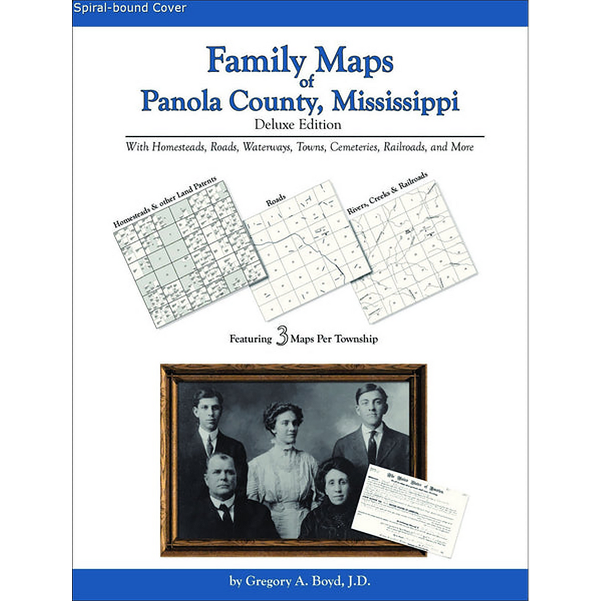 Family Maps of Panola County, Mississippi (Spiral book cover)