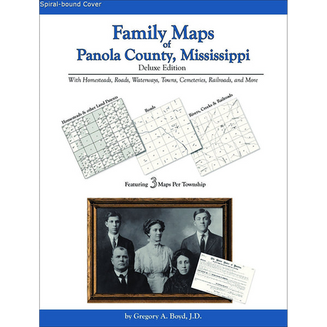 Family Maps of Panola County, Mississippi (Spiral book cover)