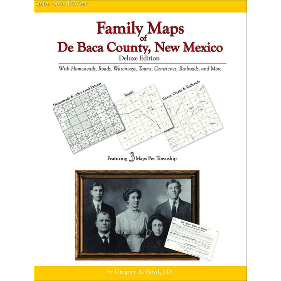 Family Maps of De Baca County, New Mexico (Spiral book cover)