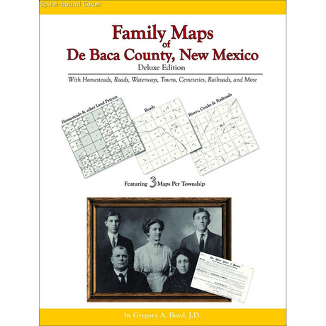 Family Maps of De Baca County, New Mexico (Spiral book cover)