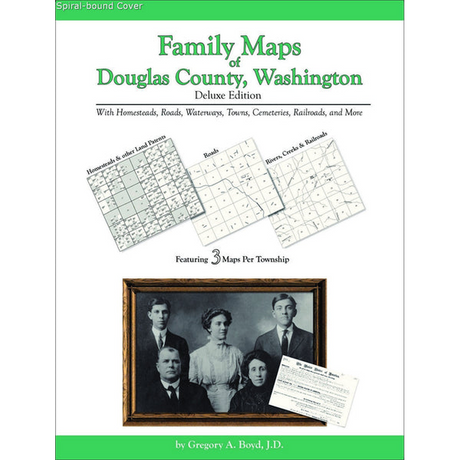 Family Maps of Douglas County, Washington (Spiral book cover)