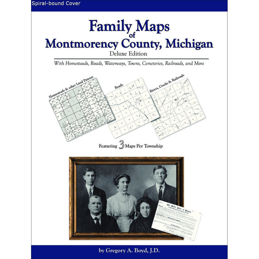Family Maps of Montmorency County, Michigan (Spiral book cover)