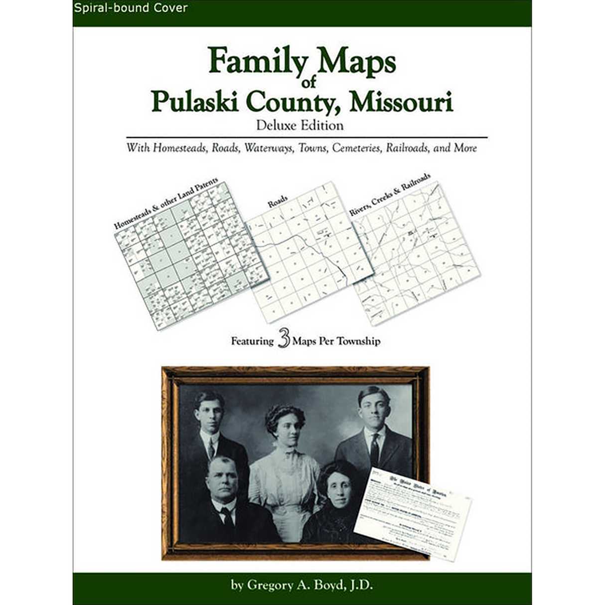 Family Maps of Pulaski County, Missouri (Spiral book cover)