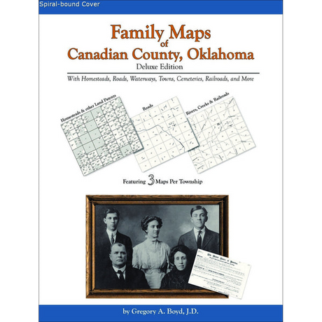 Family Maps of Canadian County, Oklahoma (Spiral book cover)