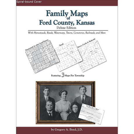 Family Maps of Ford County, Kansas (Spiral book cover)