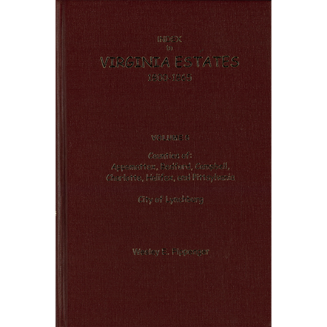 Index to Virginia Estates: 1800-1865, Volume 05