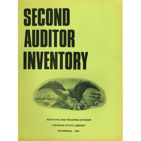 Office of the Second Auditor [of Virginia] Inventory