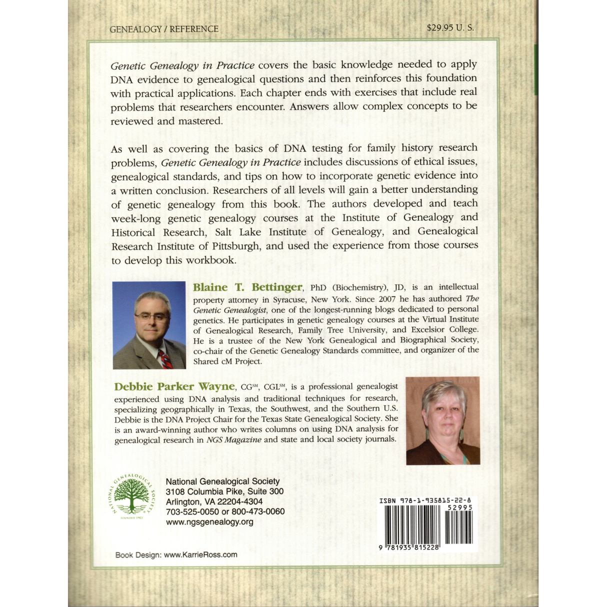 Genetic Genealogy in Practice back cover