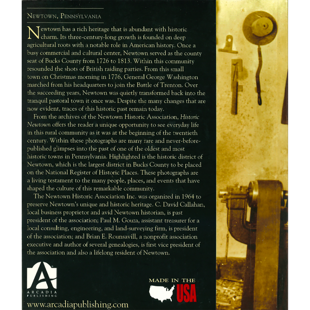 Historic Newtown back cover