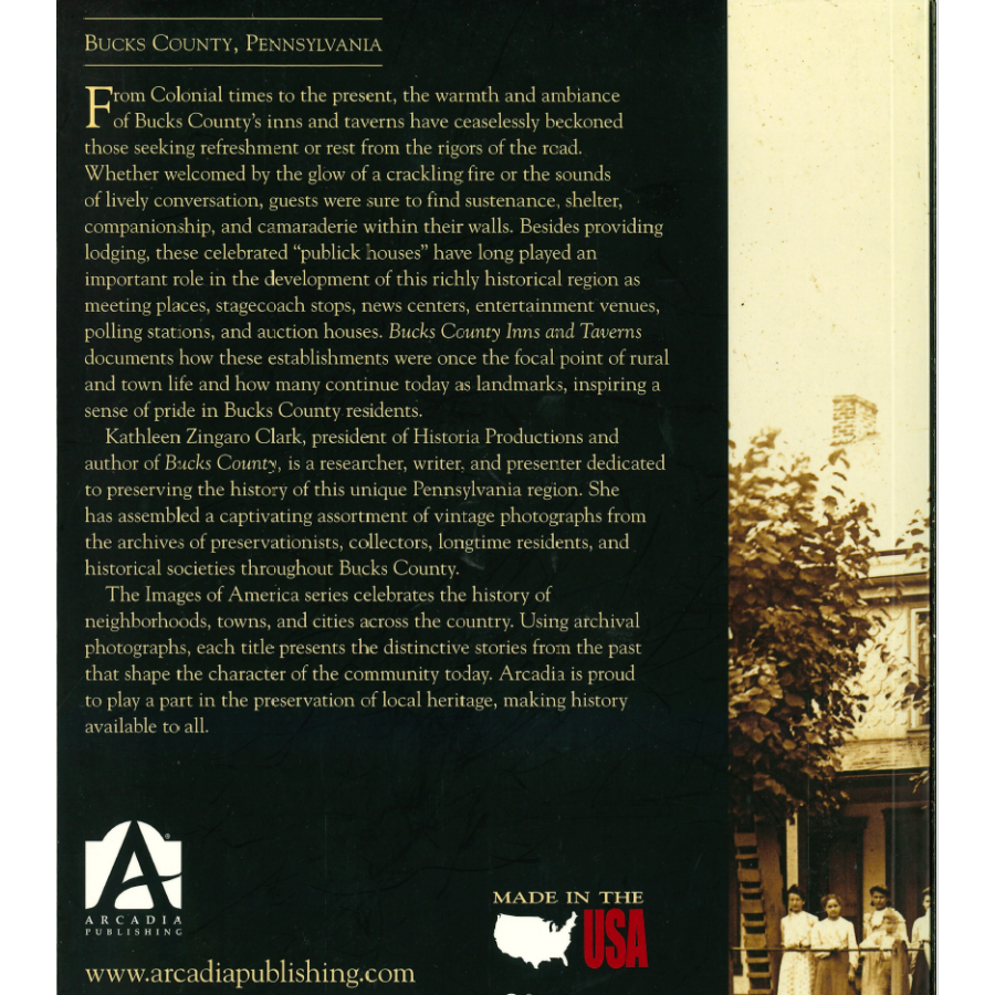 Bucks County Inns and Taverns back cover