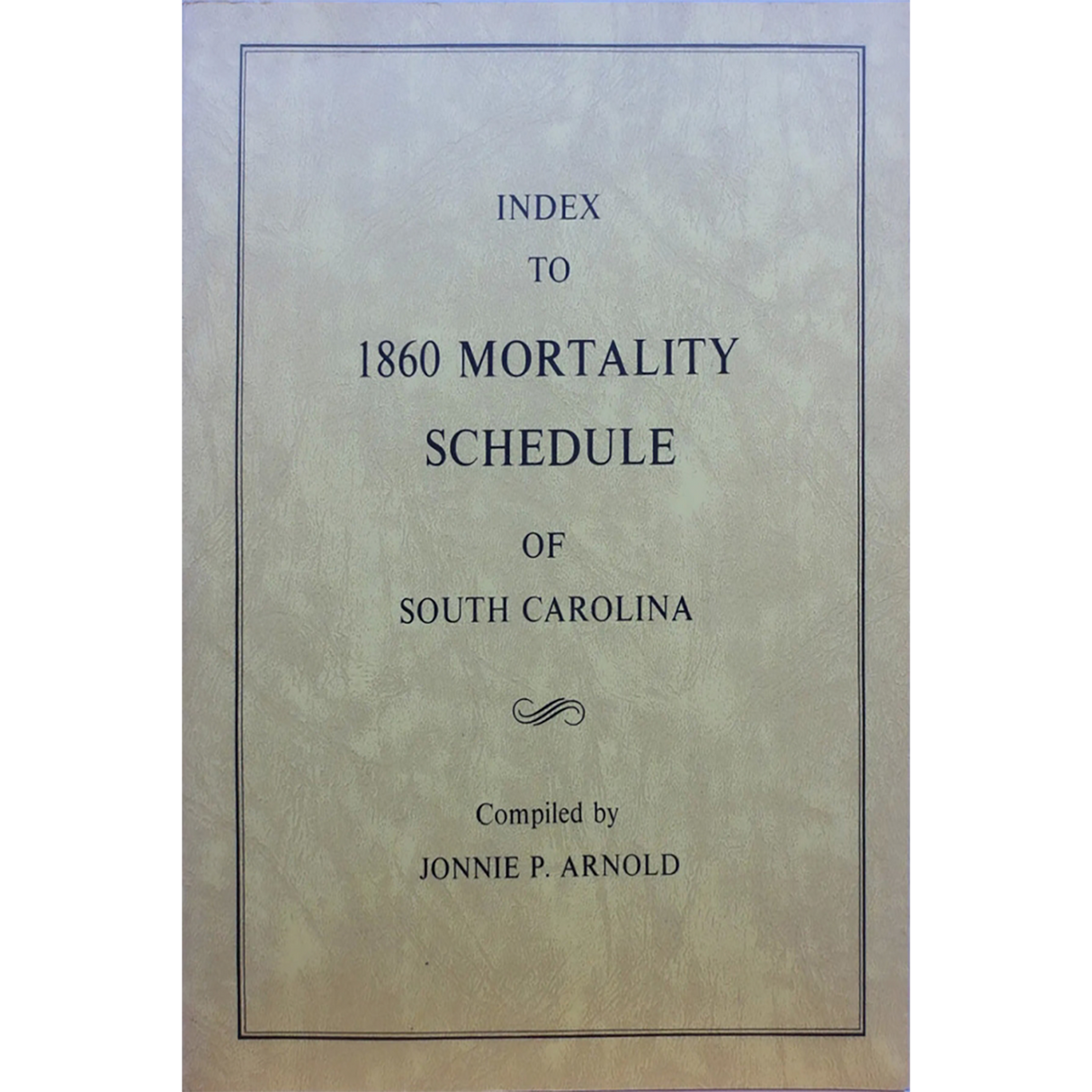 Index to 1860 Mortality Schedule of South Carolina