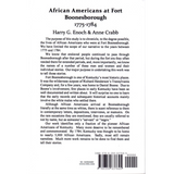 African Americans at Fort Boonesborough, 1775-1784 back cover