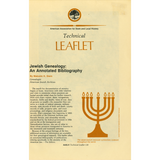 Jewish Genealogy:  An Annotated Bibliography (AASLH Technical Leaflet)