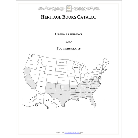 Heritage Books Catalog covering Southern United States