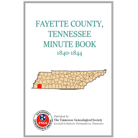 Fayette County, Tennessee Minute Book, 1840-1844