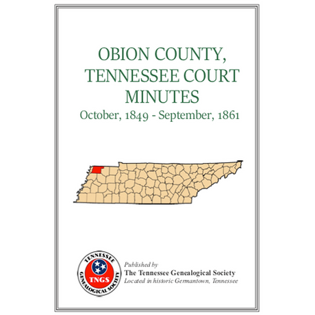 Obion County, Tennessee Court Minutes, 1849-1861