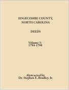 Edgecombe County, North Carolina, Deeds, Volume 5: 1794-1798