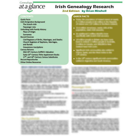Genealogy at a Glance: Irish Genealogy Research, 2nd Edition