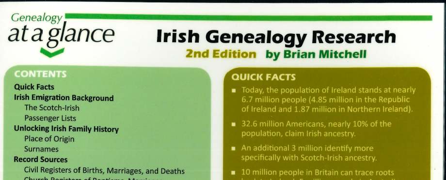 Genealogy at a Glance: Irish Genealogy Research, 2nd Edition