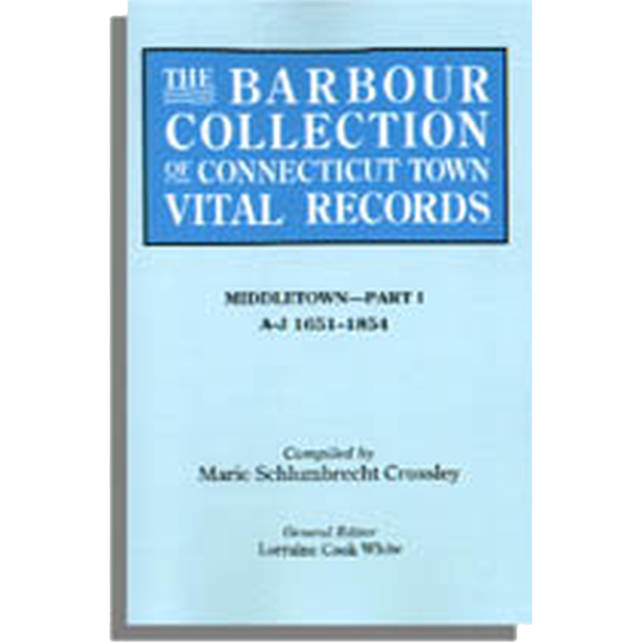 The Barbour Collection of Connecticut Town Vital Records [Volume 26]