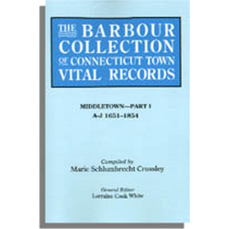 The Barbour Collection of Connecticut Town Vital Records [Volume 26]