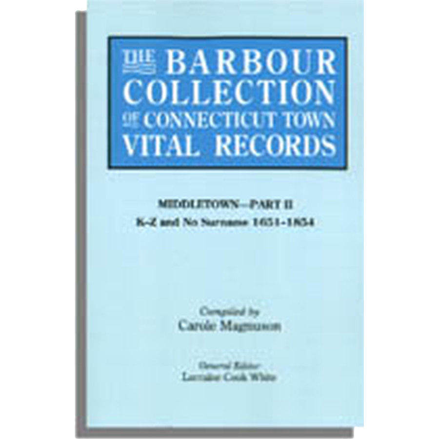 The Barbour Collection of Connecticut Town Vital Records [Volume 27]