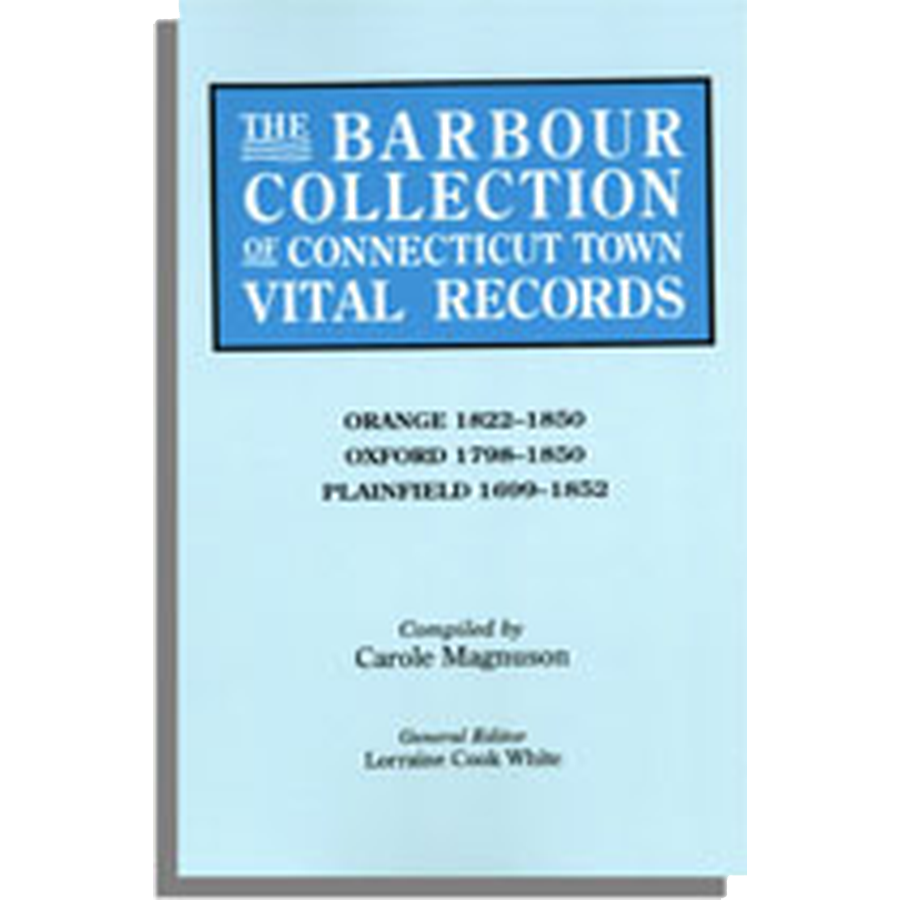 The Barbour Collection of Connecticut Town Vital Records [Volume 33]