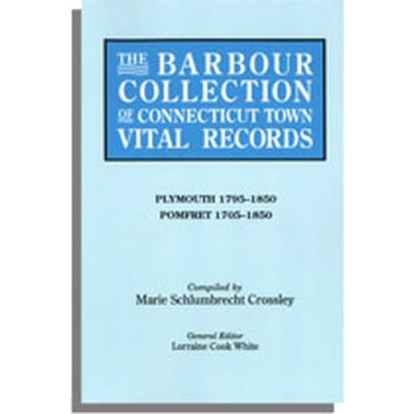 The Barbour Collection of Connecticut Town Vital Records [Volume 34]