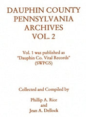 Dauphin County, Pennsylvania Archives, Volume 2