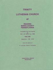 Trinity Lutheran Church of Reading, Berks County, Pennsylvania, Part 2, Baptisms 1790-1812