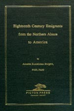 Eighteenth Century Emigrants from the Northern Alsace to America